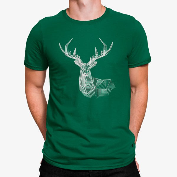 Camiseta Ciervo Geométrico Artístico