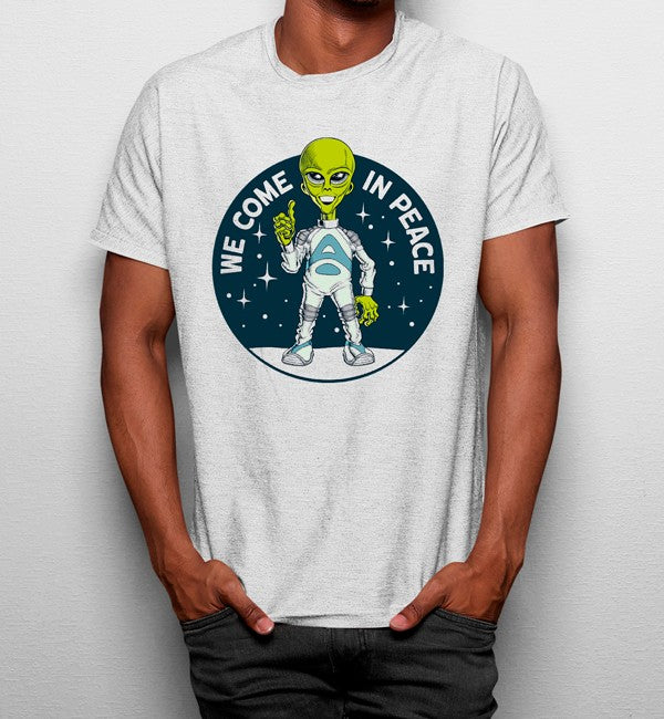 Camiseta Venimos en Paz Aliens