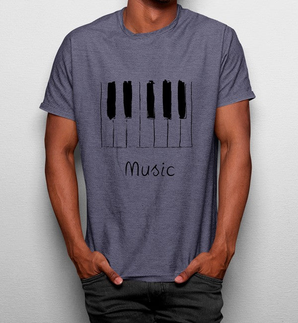 Camiseta Piano Música