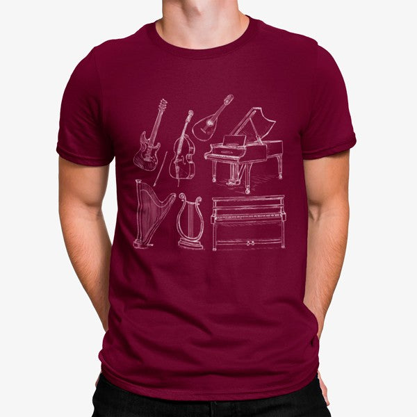 Camiseta Instrumentos Musicales Clásicos