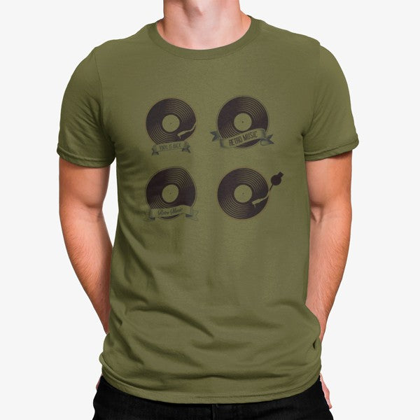 Camiseta Vinilos Retro Música