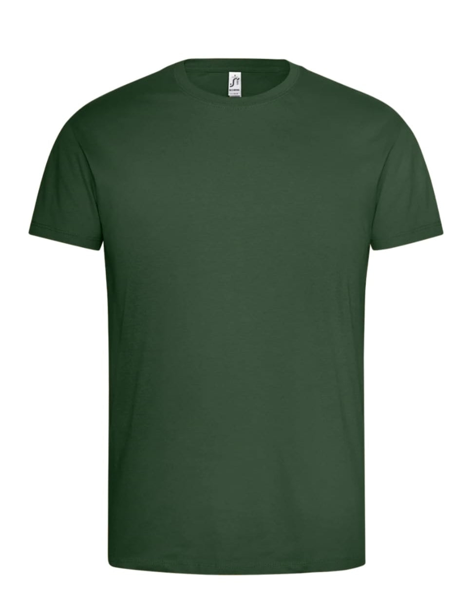 Camiseta Verde personalizada – Foto o texto (Frontal + Trasera)