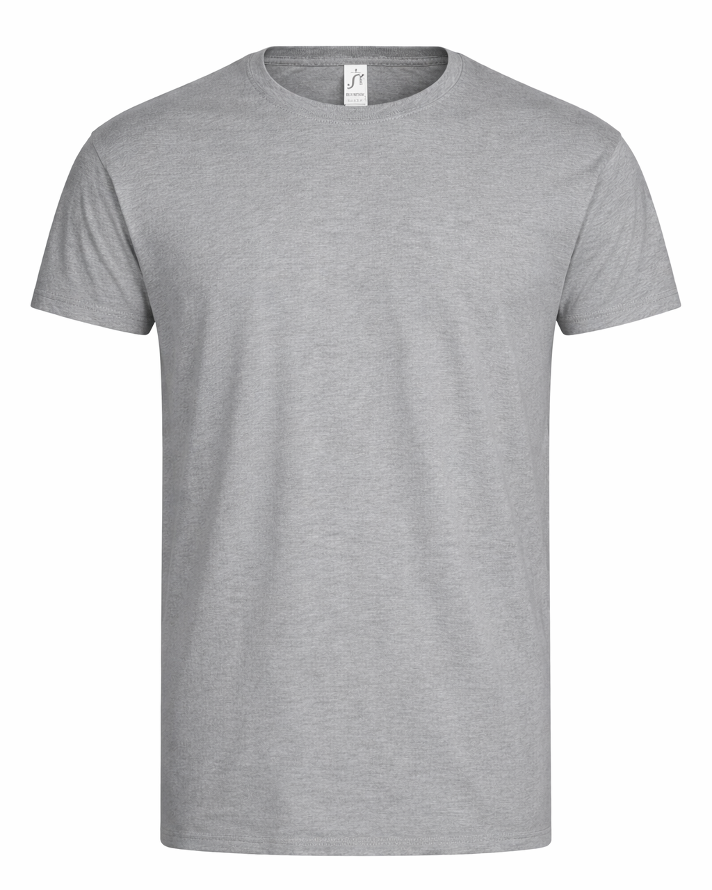 Camiseta Gris personalizada – Foto o texto (Frontal + Trasera)