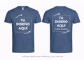 Personalized Blue T-Shirt – Photo or text (Front + Back)