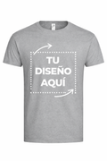 Personalized Gray T-shirt – Photo or Text (Front)