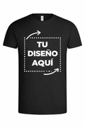 Camiseta Negra Personalizada – Foto o Texto (Frontal)