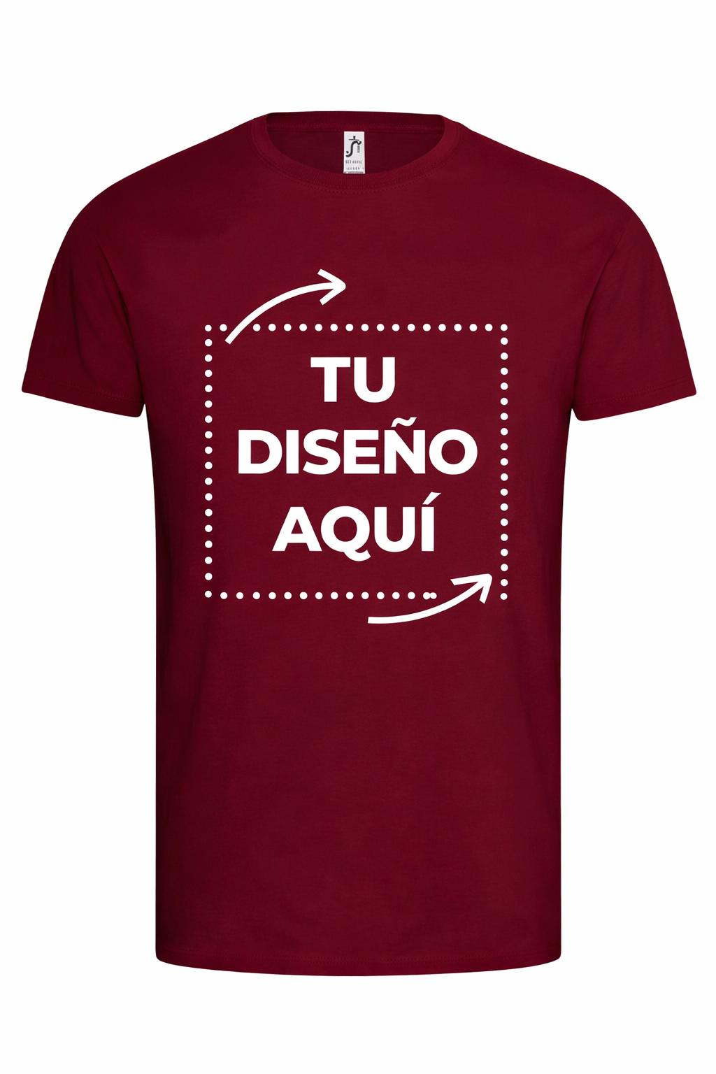 Camiseta Roja Personalizada – Foto o Texto (Frontal)