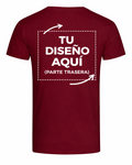 Camiseta Roja personalizada – Foto o texto (Trasera)