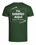 Personalized Green T-Shirt – Photo or text (Back)