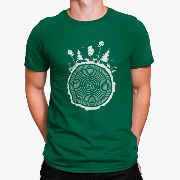 Camiseta Bosque Tronco Árbol